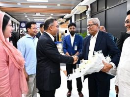 চীন সফর শেষে দেশে ফিরেছেন প্রধানমন্ত্রী